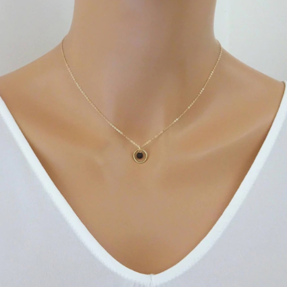 Lava Stone Bead Necklace